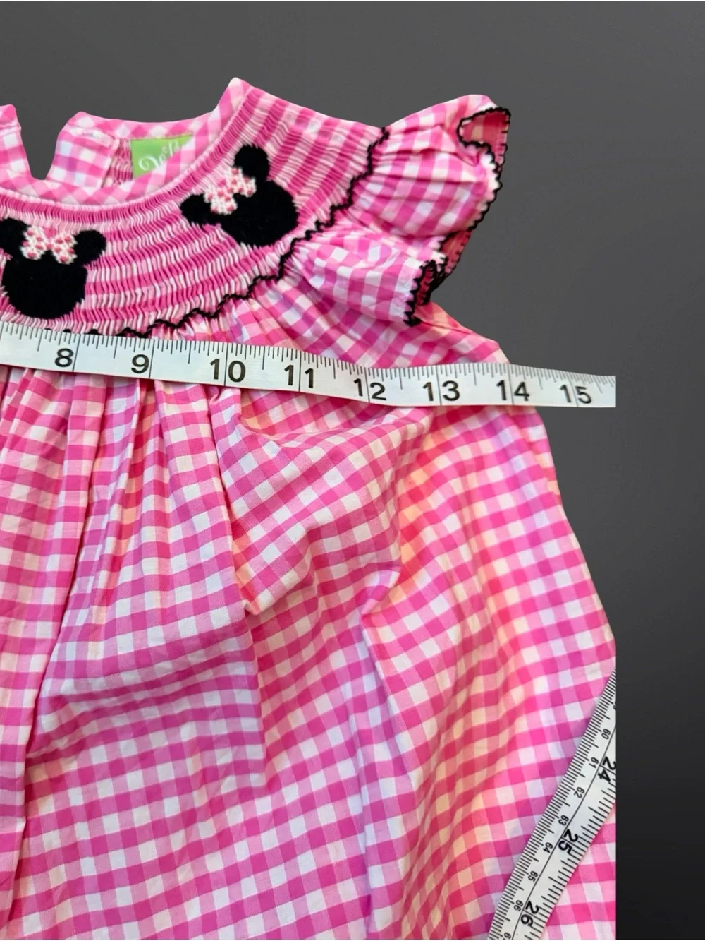 🎀 Classic Whimsy Minnie Mouse Gingham Dress | 2T